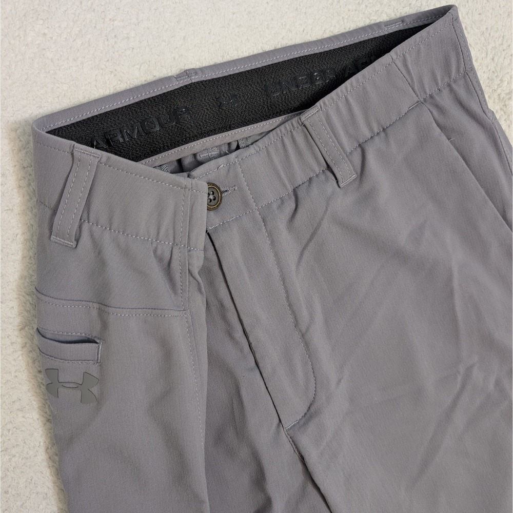 Under Armour The Showdown Golf Pants Match Play Gray Men's 34x32‎ Nylon Stretch